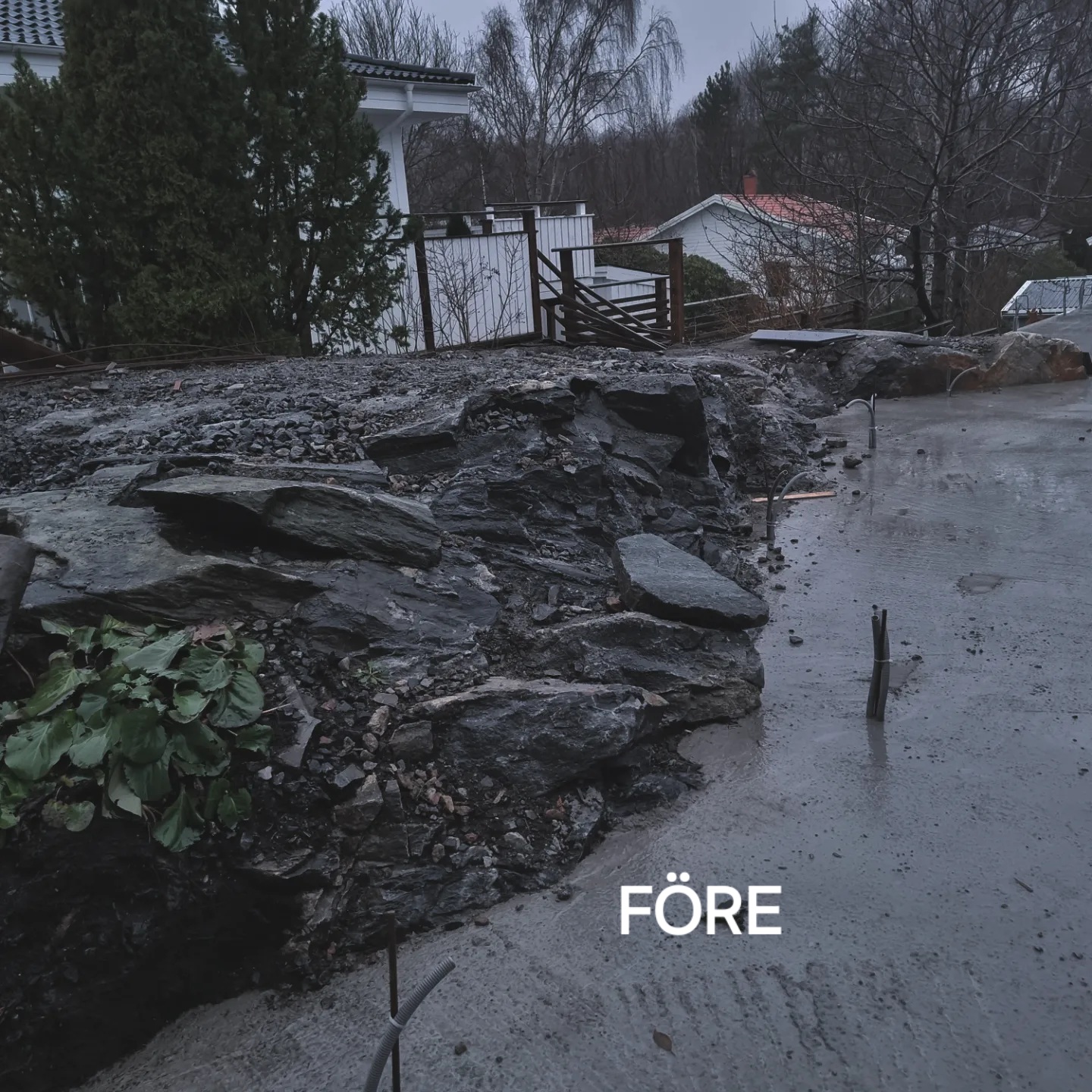 ett grått berg